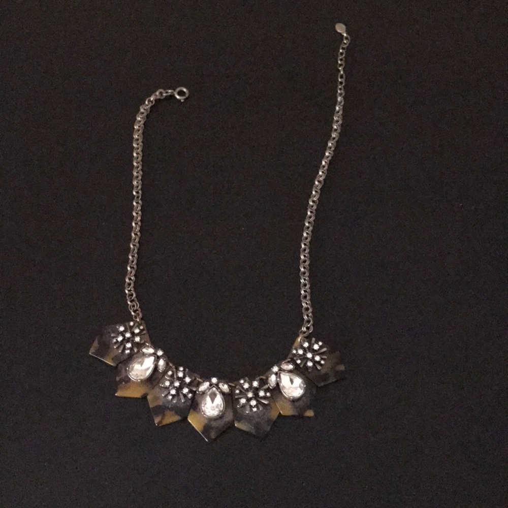 Tortoise and crystal J Crew necklace